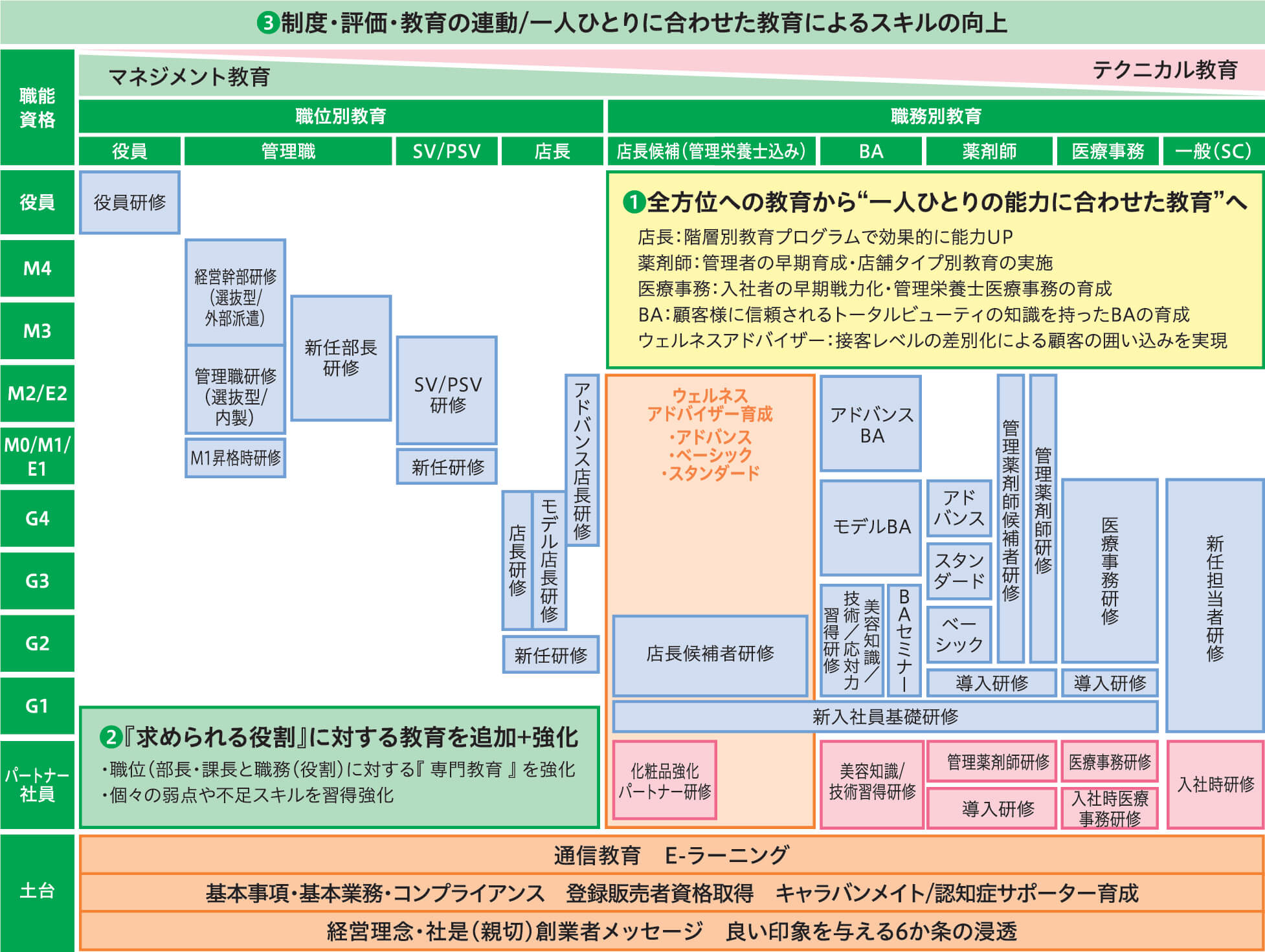 スギ薬局教育体系